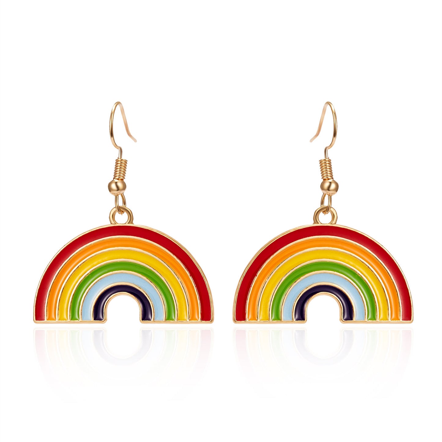 Rainbow Nebula Geometric Pride Jewelry Set