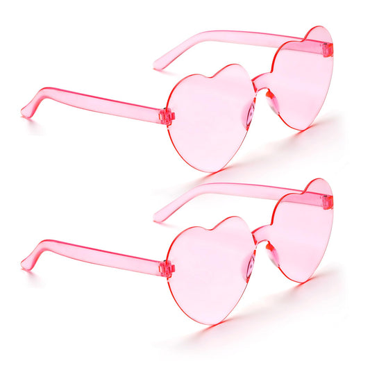 Duo of the Heart Nebula: Cosmic Pink Frames (2 Pairs)