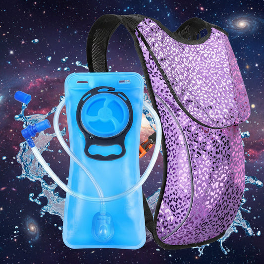 Space Kitty: Ultraviolet Purple Leopard Hydration Pack & 2L Reservoir