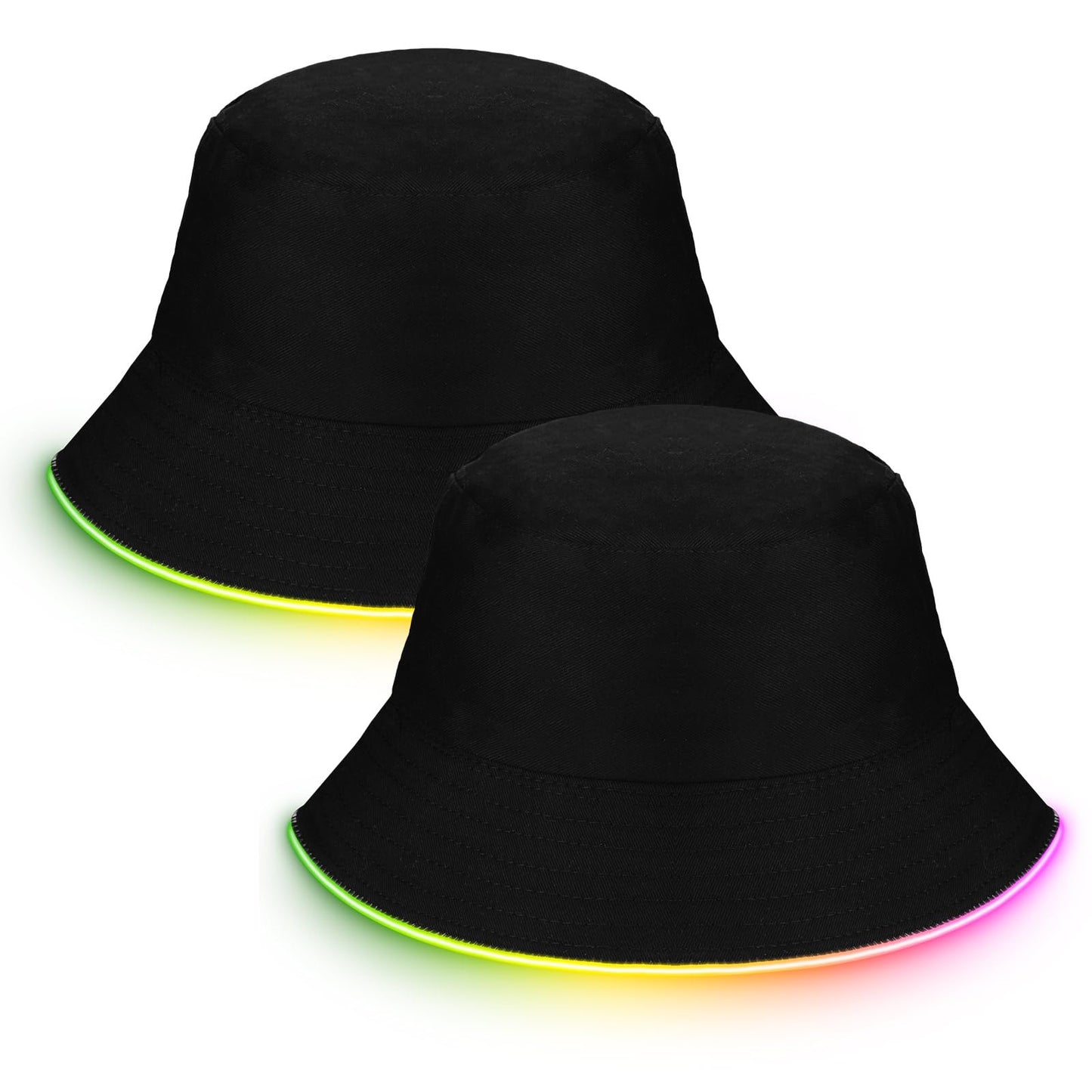 The Twin-Flames LED Bucket Hat Set